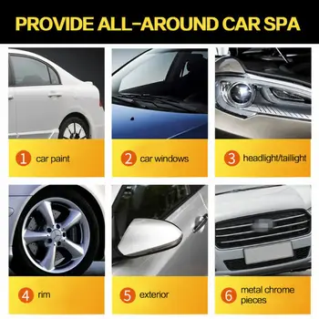 

Car Oxidation Liquid Ceramic Coat Super Hydrophobic Glass Coating Set Polysiloxane and Nano materials Care Multicolor 9H