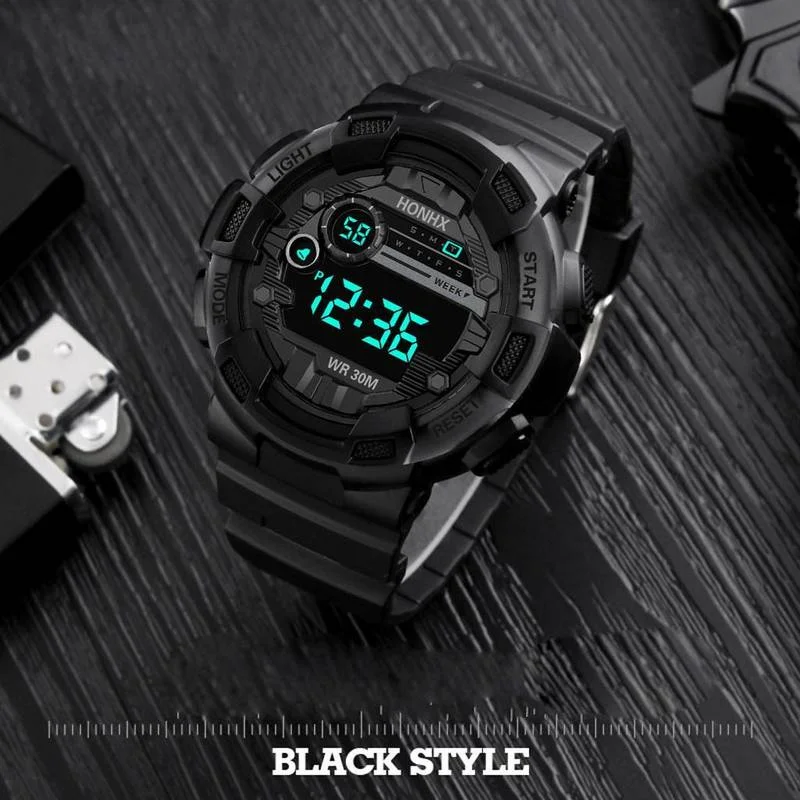 Men's Sports Digital Watches Chronograph Waterproof Stainless Business Wristwatch Male Clock Electronic Military Wrist Watch Men digital watch digital wristwatch waterproof wristwatch