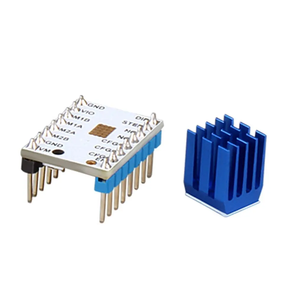 Шаговый двигатель бесшумный драйвер с радиатором бесшумный Отличная стабильность и защита для 3D-принтера плата управления