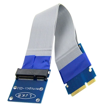 

Hot Flexible Mini Pci Express Pci-E Mini Card Extender 52Pin Male To Female Extension Ffc Cable
