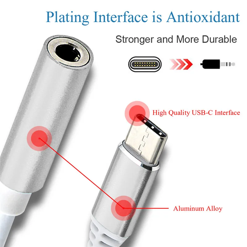 Тип C до 3,5 мм наушники Aux Jack адаптер USB-C аудио кабель USB C для iPad Pro Xiaomi huawei все тип-c звонки