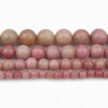 

2/3/4/6/8/10/12mm Natural Smooth Red Rhodonite Stone Beads Round Loose Beads Diy For Accessories Jewellery Making 15"