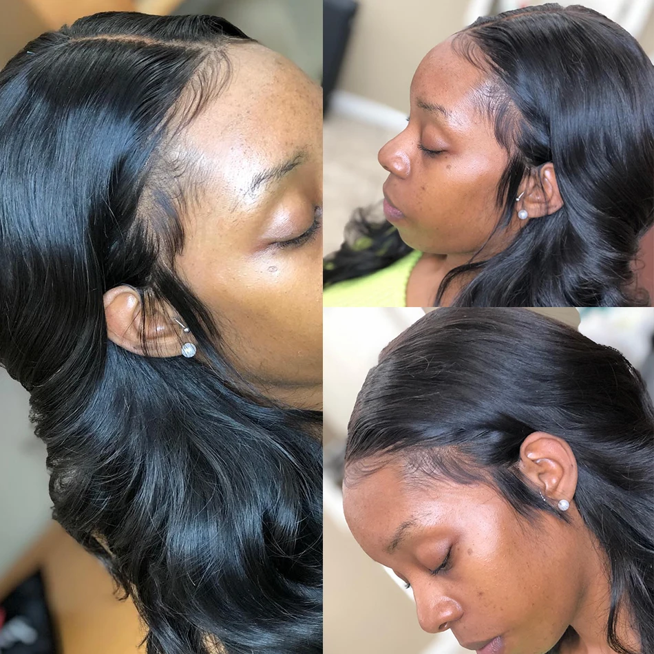 Rosabeauty, 28, 30 дюймов, 13x6, парики из натуральных волос на кружеве, 150% плотность, бразильский Волнистый фронтальный парик, предварительно выщипанный с детскими волосами