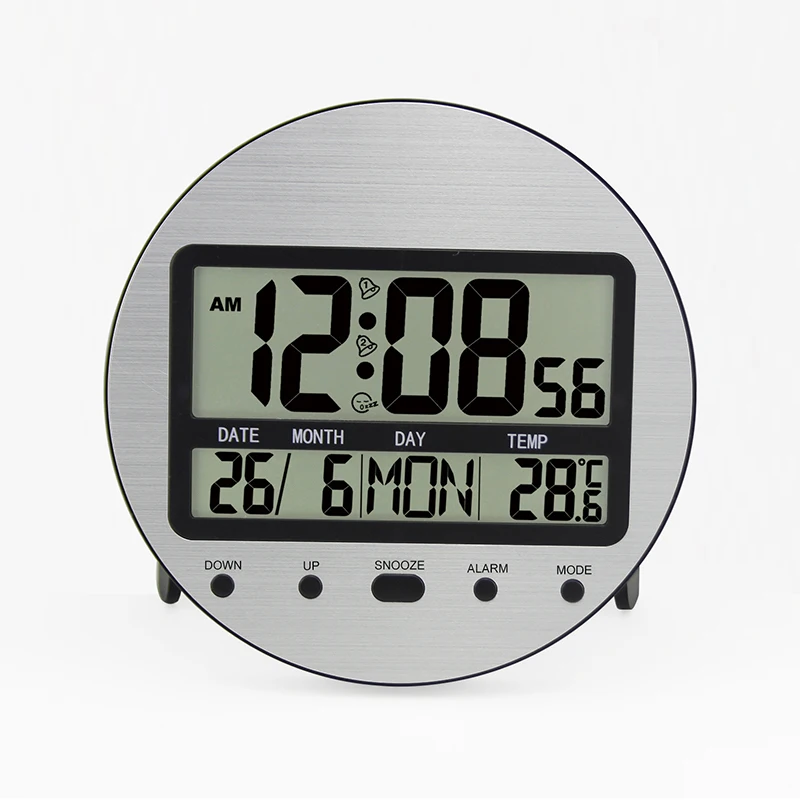 

JIMEI-H169 Digital alarm Clock With Snooze Temperature Calender for Household Use Large display Wall Clock