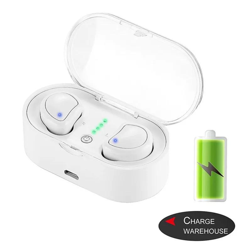 ABKT-Mini Twins настоящие беспроводные Bluetooth наушники, мини стерео Bluetooth наушники без рук, гарнитура с зарядной коробкой для телефонов