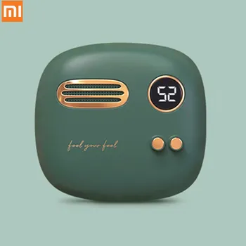 

Xiaomi retro hand warmer power bank 5000mAh digital display temperature 52 degree rechargeable phone charger gift box
