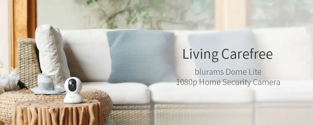 Blurams купольная камера безопасности 1080p Wifi PTZ IP система наблюдения с умным движением/звуком/распознаванием человека Двусторонняя аудио Ночная