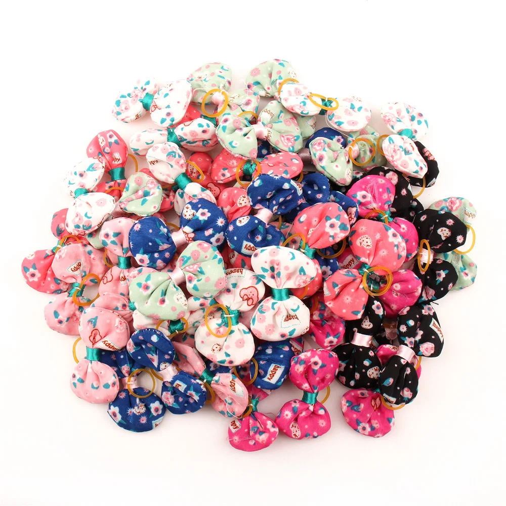 Hair-Accessories Bows Pets-Product Terrier-Supplies Grooming Dogs Small Dla Yorkshire