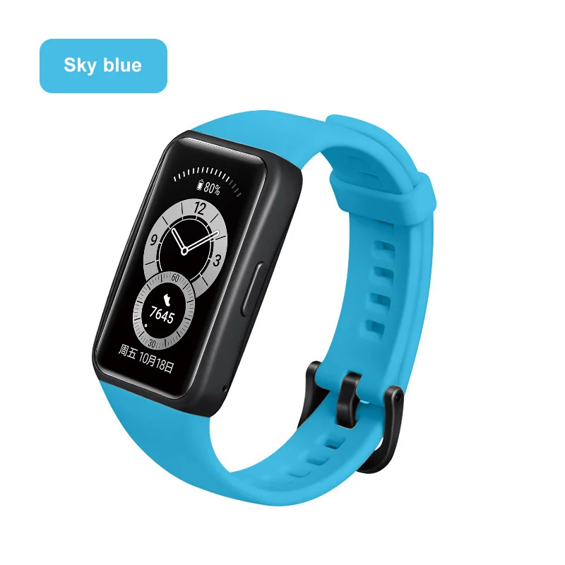 Strap For Huawei Watch Band 6 For Huawei Smart Watch Bracelet 6 Strap With TPU Soft Protective Cover Full Screen Protector Case 