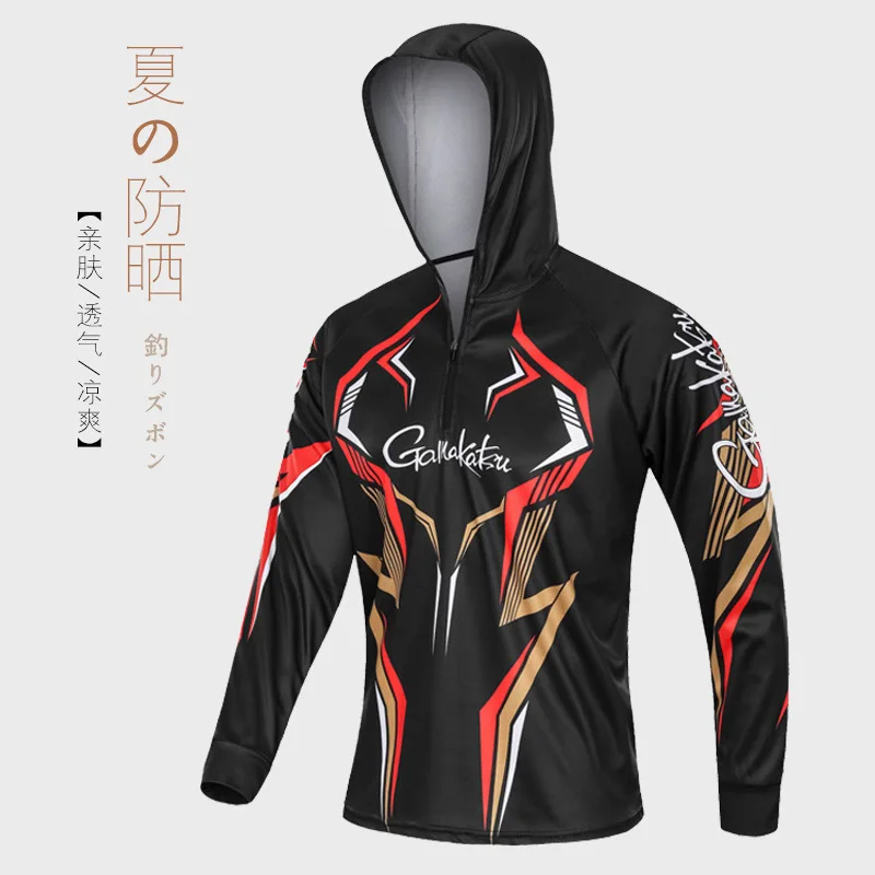 

2019 NEW Gamakatsu summer clothes Breathable Anti mosquito Quick dry Long sleeve Anti-UV Ultrathin Sunscreen Free shipping