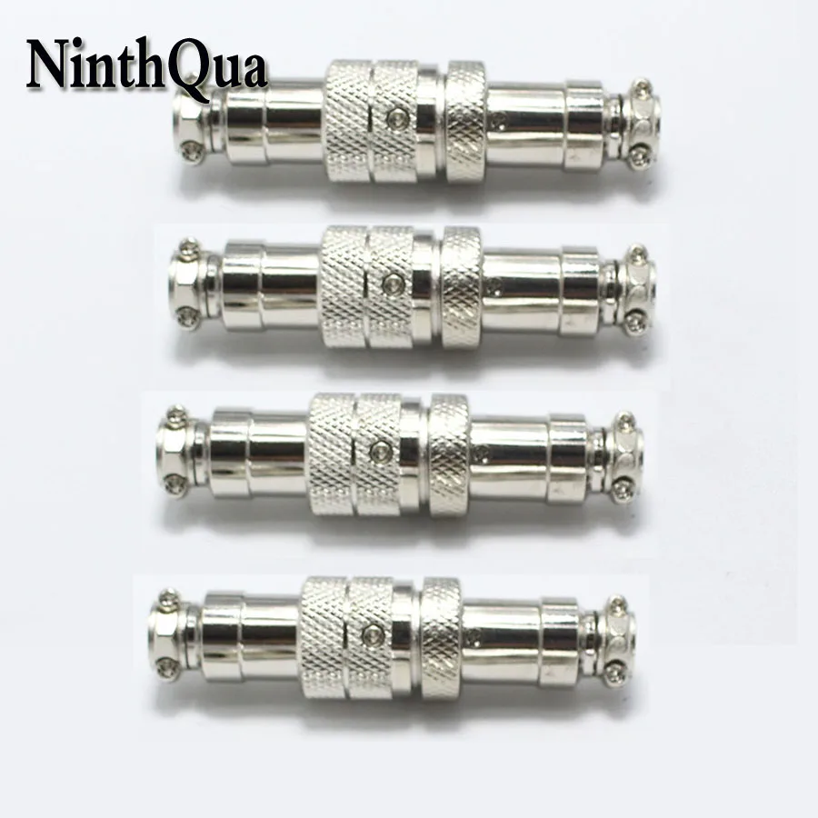 

15Set GX12 GX16 Butt Joint Aviation Connector XLR 2 3 4 5 6 7 8 9 10 Pin Female Plug Diameter 16MM Male Chassis Mount Socket