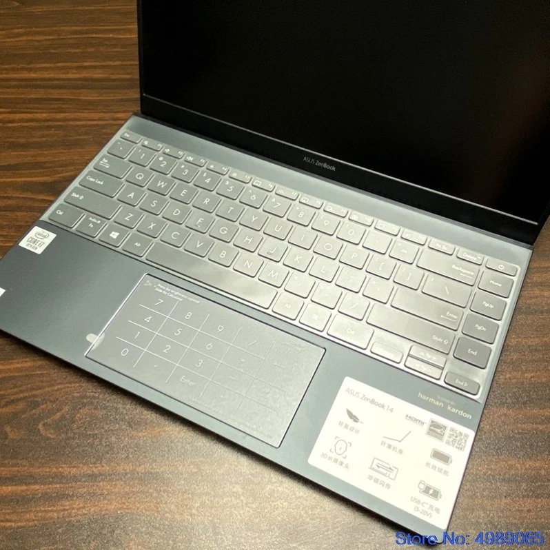 High Clear TPU laptop Keyboard Cover skin For Asus ZenBook 14 UX425IA UX425JA UX425 / Asus ZenBook 13 UX325JA UX325