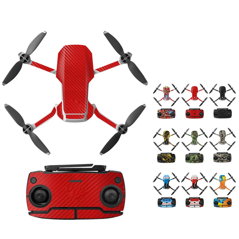 Promo XTV Waterproof Stickers PVC Protective Film Decal for Mavic Mini Colorful Full Cover Sticker for DJI Mavic Mini Drone Accessories 