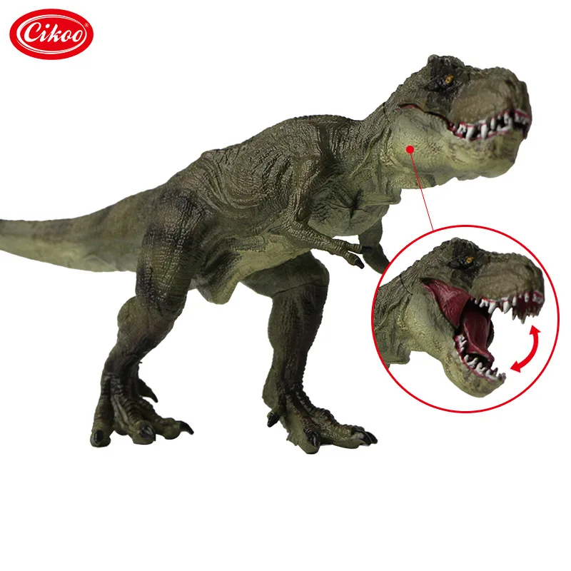 Модель Детская игрушка ходьба T-Rex ПВХ динозавр модель рот нижняя челюсть мобильный