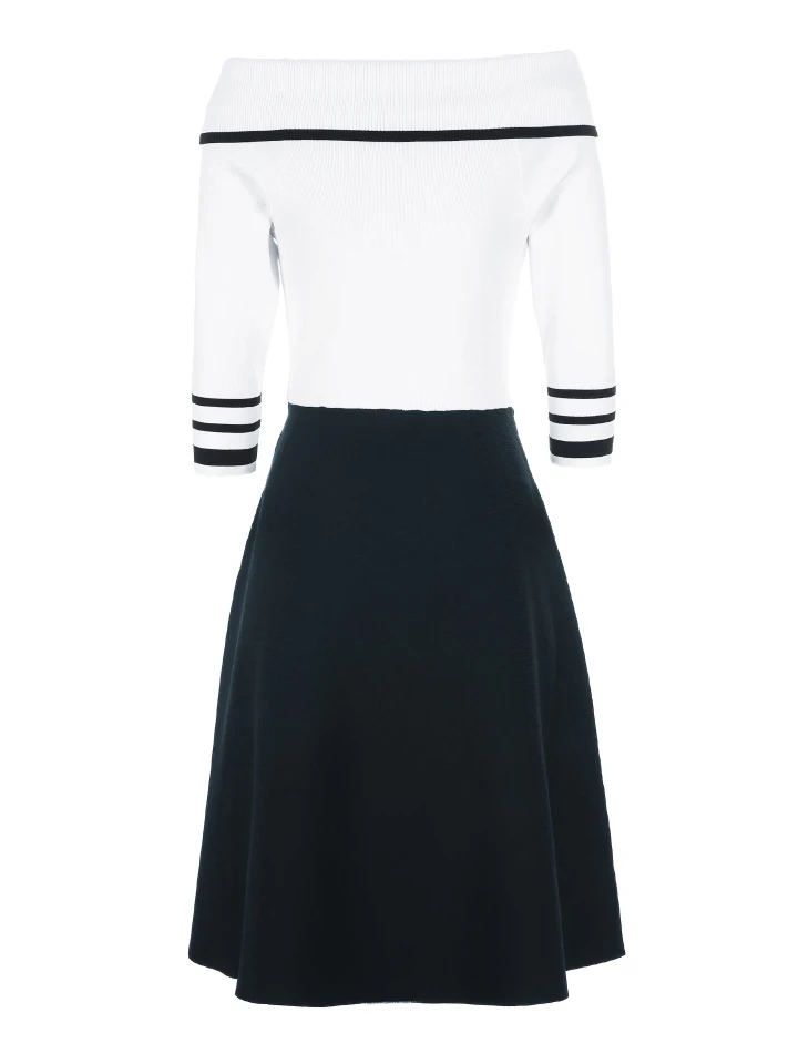 Vero Moda женское платье с вырезом лодочкой и рукавами 3/4 | 319146515