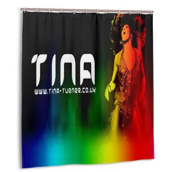 

Tina Turner Shower Curtain with Hooks bathroom Waterproof Polyester Fabric