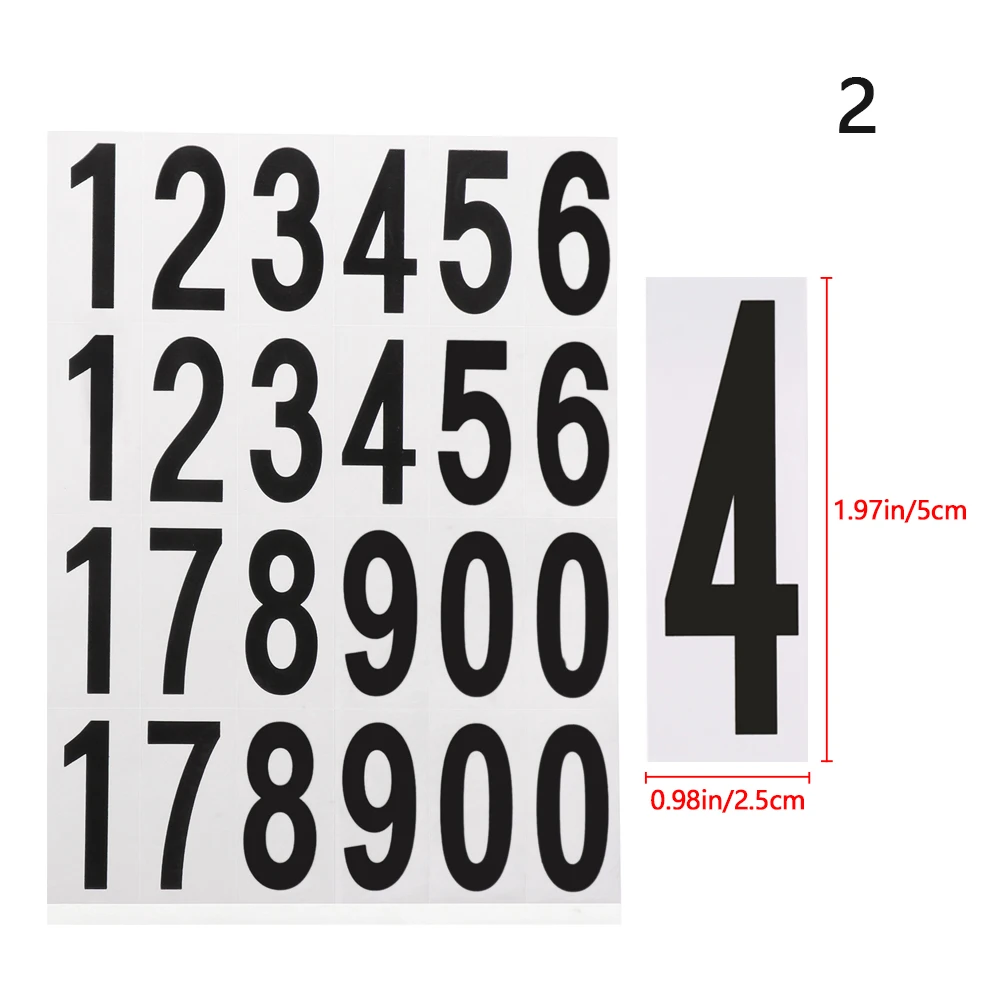 5 inch Big Letter Number Sticker Large Alphanumeric Stickers Family  Birthday Party Decoration Car Mailbox Wall Letter Stickers - AliExpress