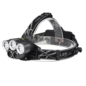 

250000LM 5X T6 LED Headlamp USB Rechargeable Head Light Flashlight Torch Lamp 5 Modes New Arrival Head Lighting Outdoor Lamp