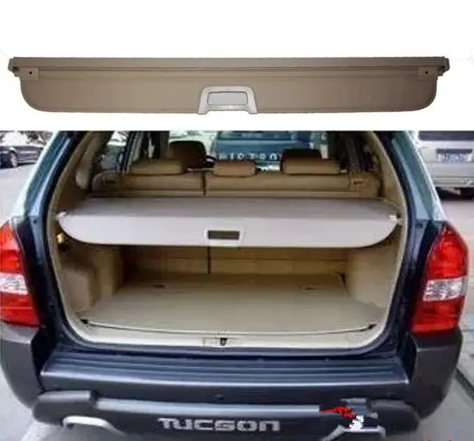

High Qualit Car Rear Trunk Cargo Cover Security Shield Screen shade Fits For HYUNDAI Tucson 2006-2014(black, beige)