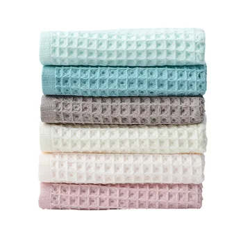 

Beroyal Brand 1PC 100% Cotton Hand Towels for Adults Plaid Hand Towel Face Care Magic Bathroom Sport Waffle Towel 34x74cm