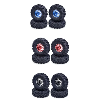 

4Pcs 1.9Inch Rubber Tires Set for 1/10 RC Crawler Axial SCX10 Traxxas TRX4 Tamiya RC Car Parts