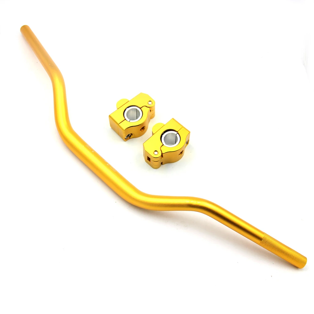 yellow-B Универсальный Мотоцикл с ЧПУ Алюминиевый сплав рукоятки 7/8 ''28 мм 80 см руль трубы для Yamaha Kawasaki KTM Honda Suzuki DUCATI - Цвет: yellow-B