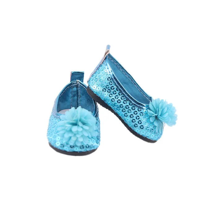 Doll Shoes Clothes Handmade Boots 7Cm Shoes For 18 Inch American&43Cm Baby New Born Doll Accessories For Generation Girl`Toy DIY n163