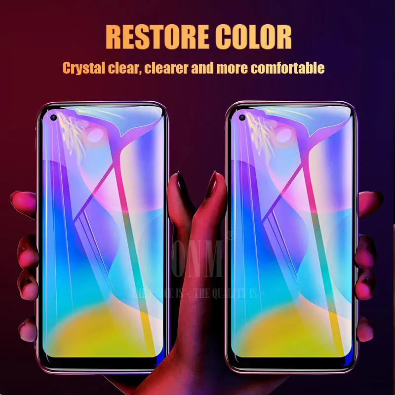 Анти шпионское закаленное стекло для huawei Honor Play 3 3e полное покрытие экрана