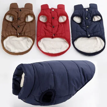

Winter Warm Pet Dog Clothes For Small Medium Large Dogs Coat Windproof Two Legs Puppy Vest Jacket Chihuahua Costume Clothing