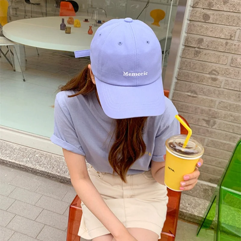 

INS Hat Women's Autumn And Winter Trendy Letters Embroidered Baseball Cap Men's Korean-style Couples Versatile Brim Hat Cap Fash
