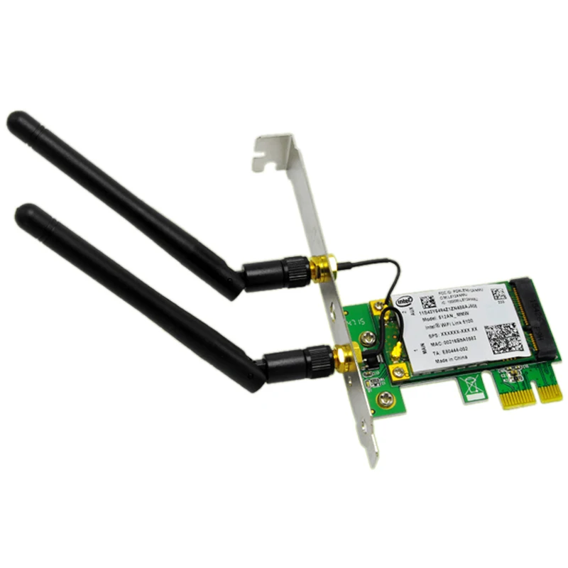 SSU 300 м двухдиапазонный WiFi беспроводной PCIe X1 адаптер настольная карта для 5100 чипсет