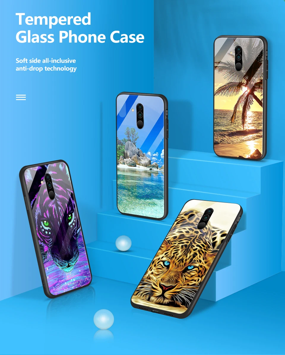 Для huawei mate 20/20 Lite/20 Pro закаленное стекло покрытие края из ТПУ чехол для телефона huawei Honor Magic2 полная защита жесткий корпус