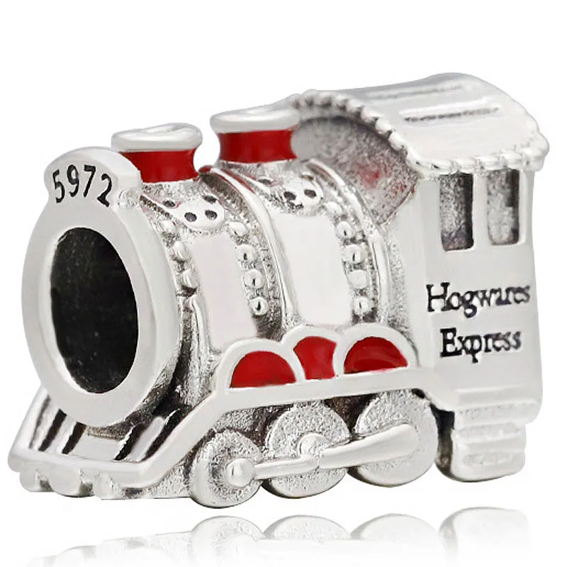 Harry The House Elf Гермиона Грейнджер Хогвартс Экспресс поезд талисманы подходят Пандора браслет серебряные бусины 925 пробы - Цвет: 6