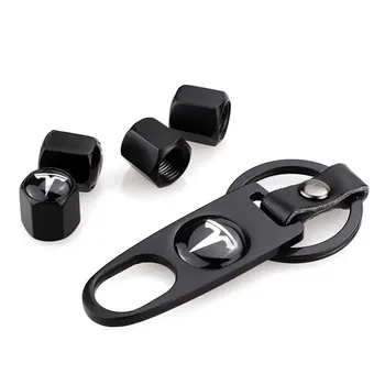 

4pcs Car Wheel Tire Valve Cap Screw Cover Wheel Nut Exterior Decoration For Tesla Model 3 Model X Model S Accessories