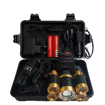 

Z35 T13 Headlight outdoor headlamp CREE XML 3/5 LED T6 Head Lamp Flashlight Torchhead light with 8650 battery AC/DC charger