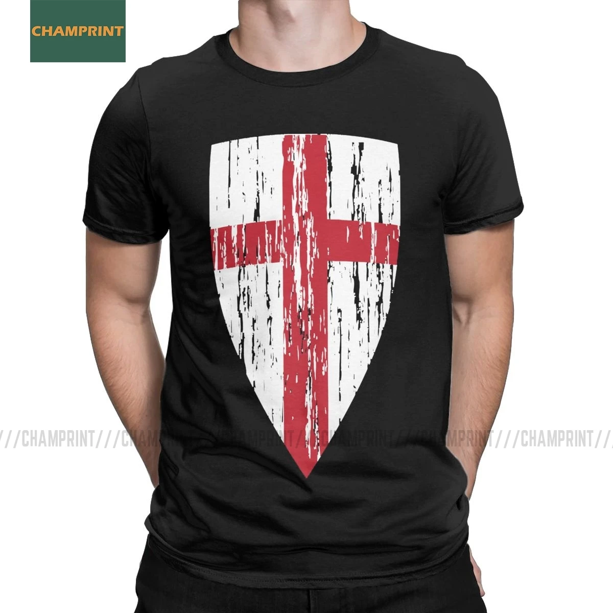 Crusader храмовник футболка Для мужчин хлопковая забавная Футболка крест Deus Vult