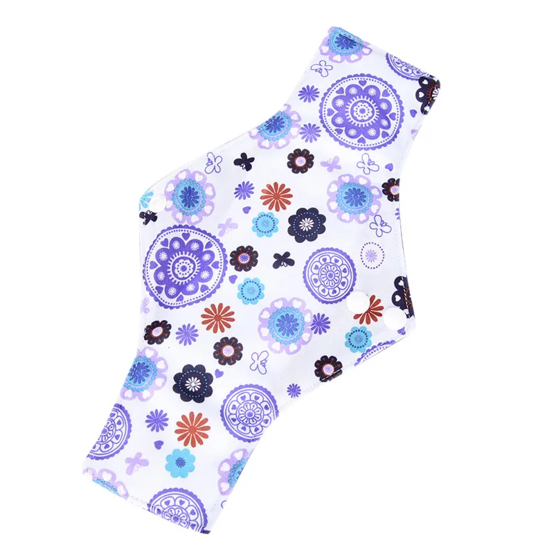 Reusable Bamboo Cotton Mama Menstrual Cloth Sanitary Pads Napkin Washable Waterproof Panty Liners Women Feminine Hygiene