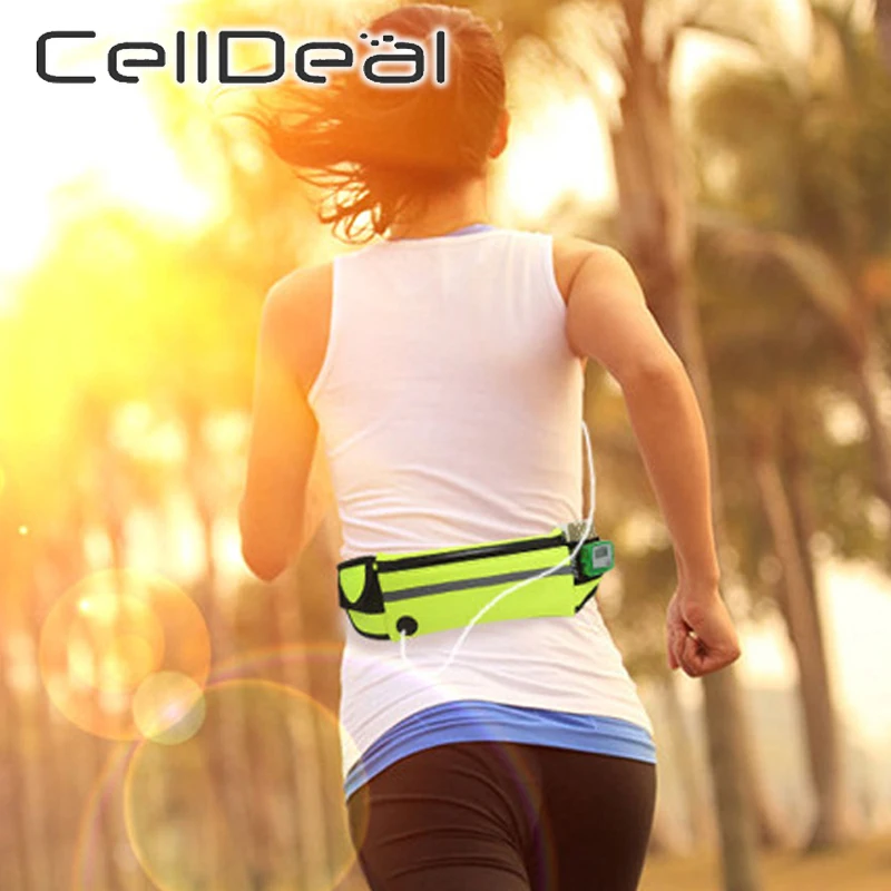Belt-Bag Phone-Holder Waist-Packs Canvas Sports Running Outdoor Unisex Fitness Casual
