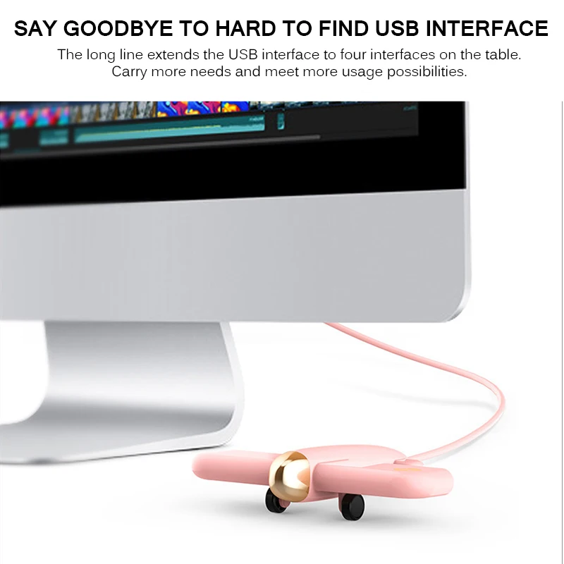 Многофункциональный USB разветвитель самолета Форма USB удлинитель Usb украшения 4 Порты и разъёмы док-станция USB Зарядное устройство Forcomputer планшет смартфон