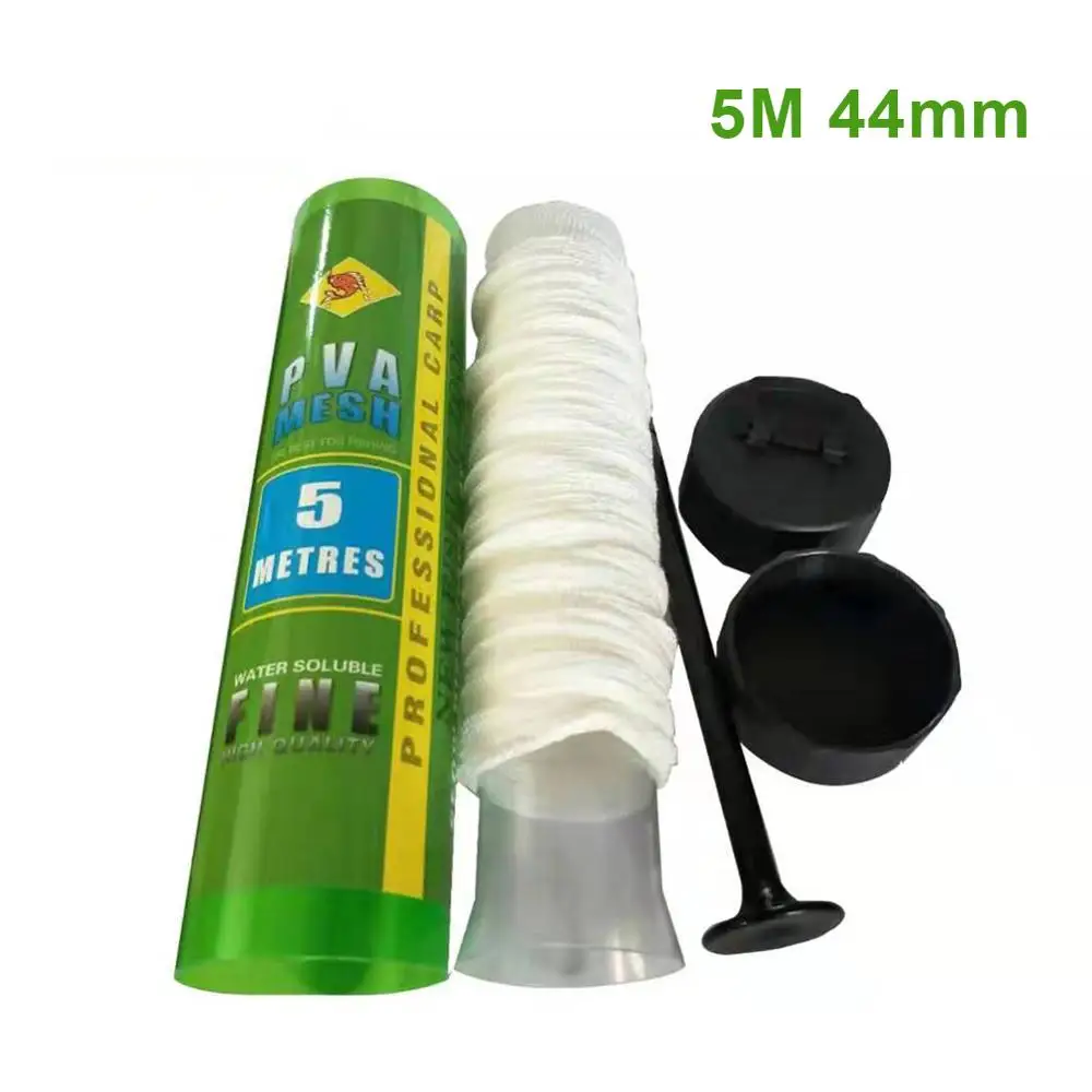 

PVA Water Soluble Fishing Nets Supplement Nest Fishing Network Net Bag Refill 37mm 25mm Net Bag PVA 5m
