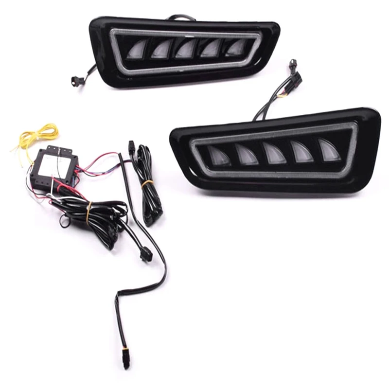  Car Styling Bright LED Daytime Running Lights for Ford F150 2018-2019 Waterproof Car DRL LED Fog Li - 4000534884272