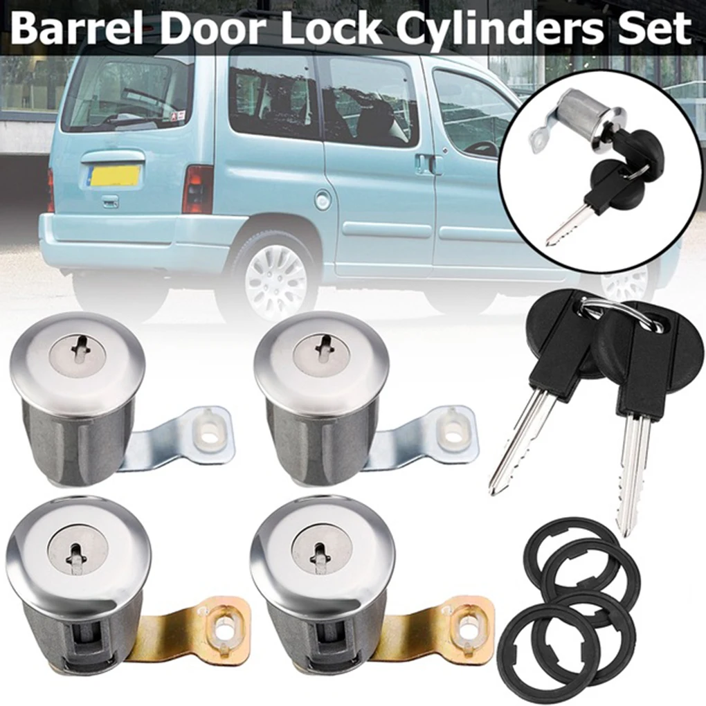 

Barrel Lock Set Car Door Lock Set for Peugeot Partner Xsara Citroen Berlingo 252522 9170.G3 9170.CW