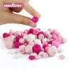 20Pcs Siliocne Lentil Beads 12MM Round Beads 14MM Hexagon Baby Teething Beads BPA Free DIY Pacifier Chain Necklace Accessory 1