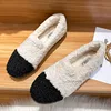 Mixed Colors Curly Wool Fur Moccasins Femme Fur Flats Ins Plush Winter Shoes Women Thicken Soled Fleeces Loafers Plus Size 34-43 3