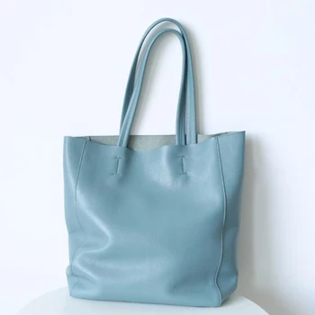 

ANAWISHARE Women Handbag Genuine Leather Shoulder Bag Cowhide Real Leather Bags Ladies Totes Cow Leather Handbags Bolsa Feminina