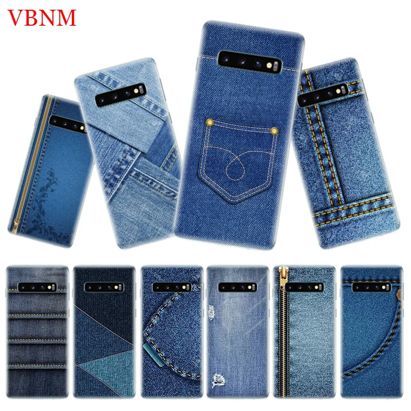 

Jeans Cowboy Denim printed Cover Phone Case For Samsung Galaxy S9 S8 A6 A8 A7 A9 J4 J6 Plus + J5 J8 2018 Note 9 8 S7 S6 Edge Coq