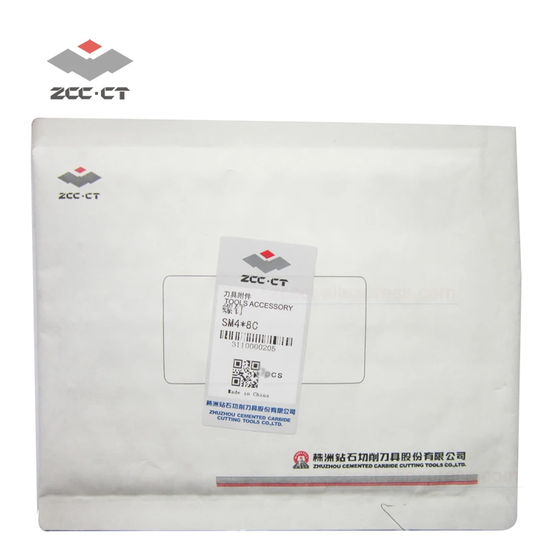 10 шт. оригинальный ZCC.CT shim винт SM4 * 8C инструмент болт ZCCCT M4 8 винты для SNR0032|Фреза| |