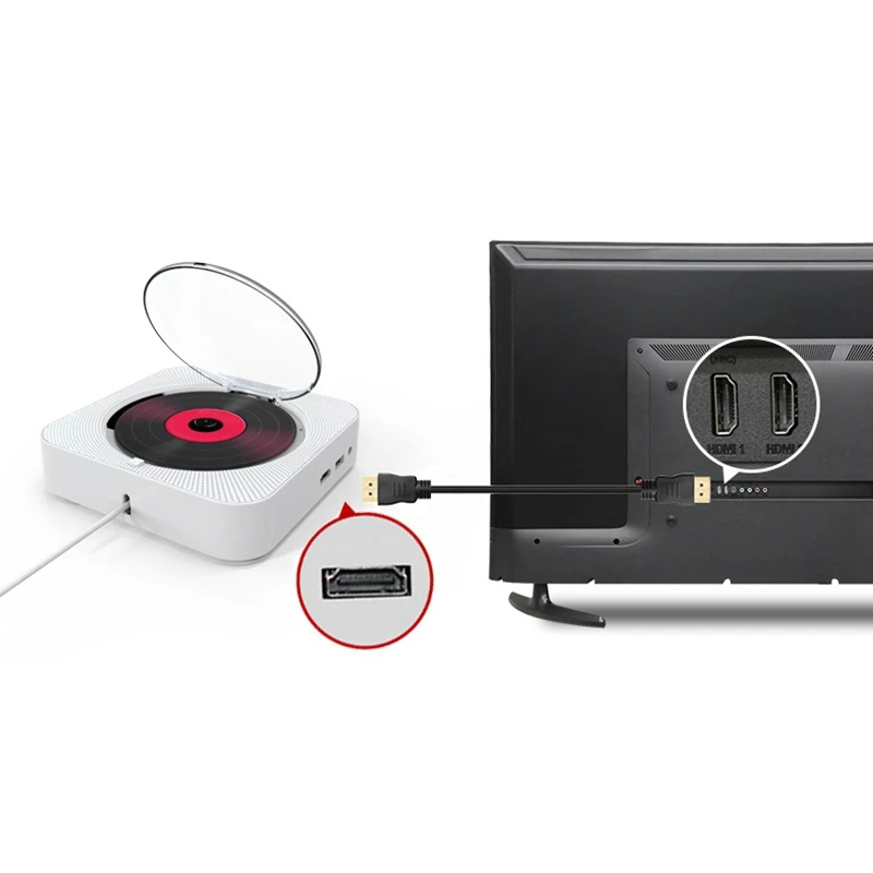 Настенный Bluetooth CD-плеер Bluetooth пренатальный обучающий динамик Звук Cd английская обучающая машина(EU Plug