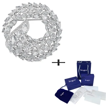 

SWA Elegant New ALOFT Crystal Brooch Fashion Glamour Lady Jewelry Send Lovers Romantic Engagement Gift