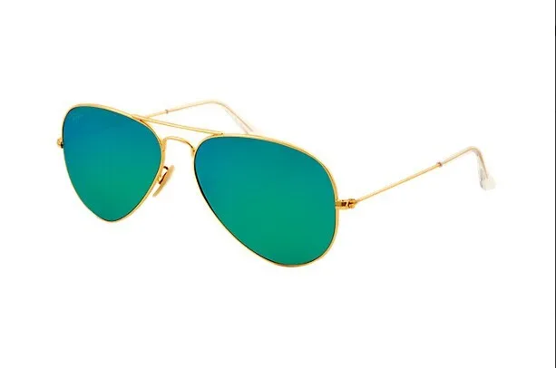 Авиатор RayBan RB3026 открытый glassate Мужчины Женщины Классический ретро заклепки поляризованные солнцезащитные очки RayBan